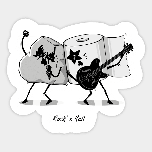 Rock n' Roll Sticker by BOEC Gear